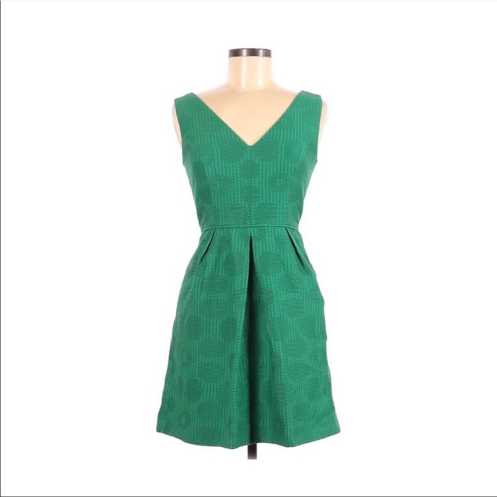 Jcrew jaquered fit and flare dress. Size 12